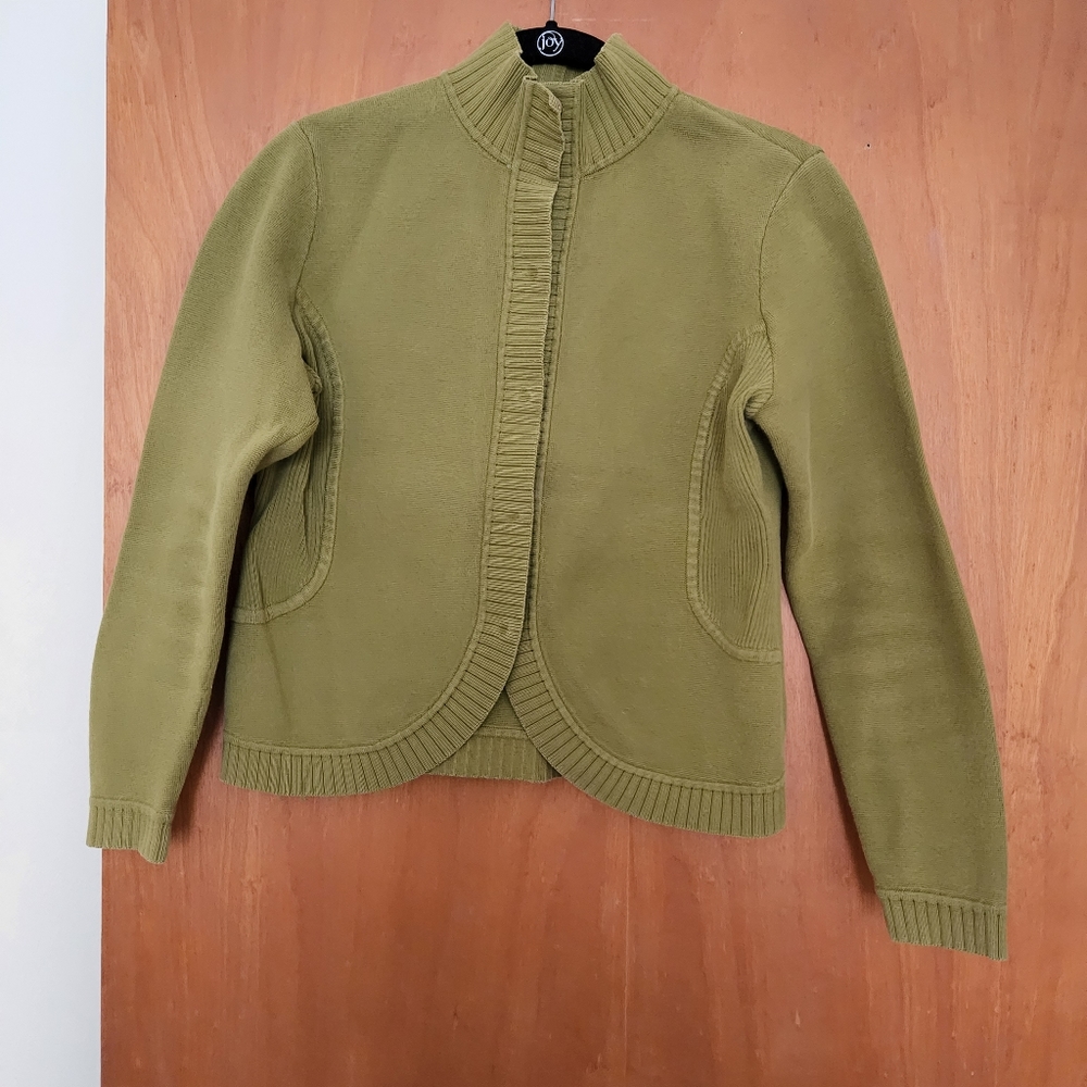 Talbot's Cotton Snap front sweater
